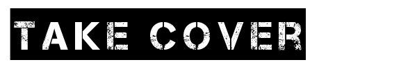 Take Cover font preview